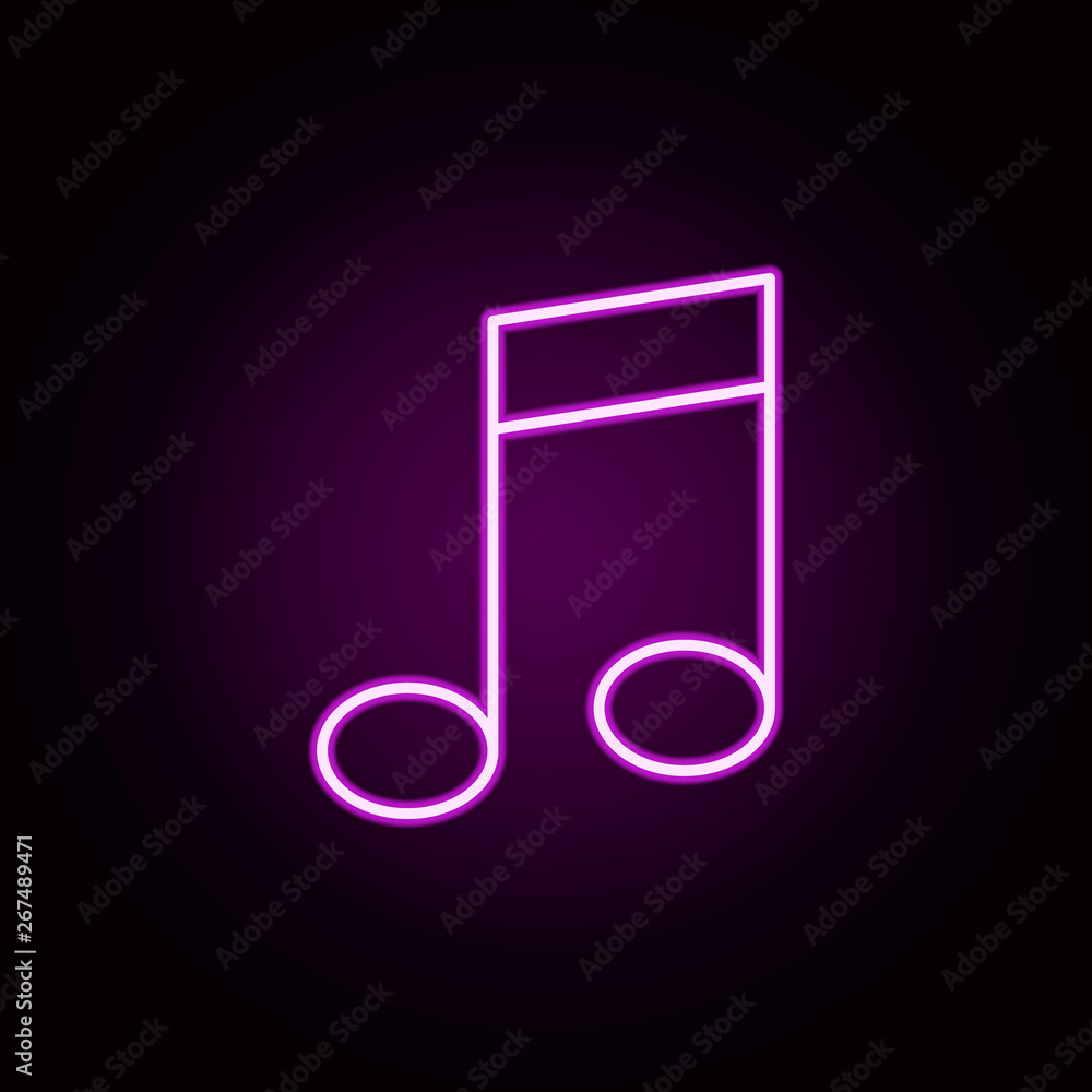 Poster note neon icon. elements of education set. simple icon for websites, web design, mobile app, info gr