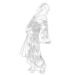 japanese colouring page