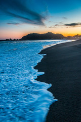 Magnifique couché de soleil à Chacahua, Oaxaca , Mexique.