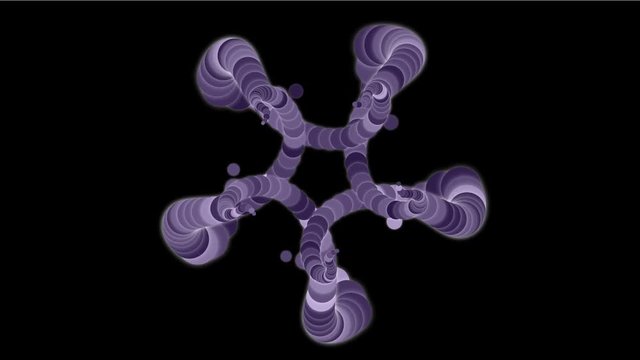 4k Abstract round circle array flower petal pattern background;star chain;microbes bacteria insects worms;rope knot;whirlpool vortex technology data information.