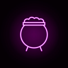 Obraz premium boiler neon icon. Elements of halloween set. Simple icon for websites, web design, mobile app, info graphics