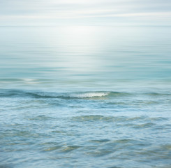 Obraz na płótnie Canvas Soft and smooth sea wave,pastel color.