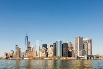 Obraz premium Manhattan, cityskape from Staten Island