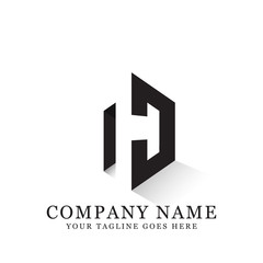 NJ initial letter logo design - negative space vector, can used this logo for finance, business,technology, industry