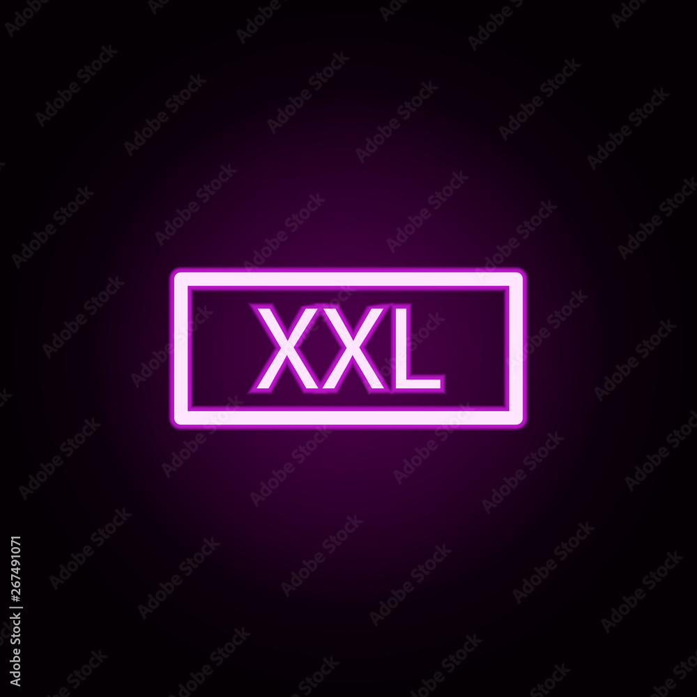Poster extra extra large neon icon. elements of laundry set. simple icon for websites, web design, mobile a
