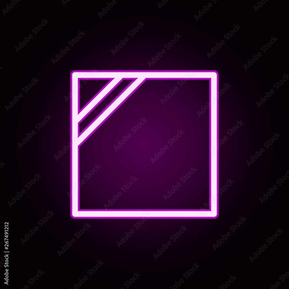Poster dry neon icon. elements of laundry set. simple icon for websites, web design, mobile app, info graph