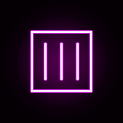 drip dry neon icon. Elements of laundry set. Simple icon for websites, web design, mobile app, info graphics