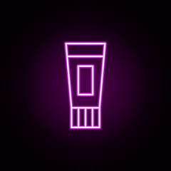 Ointment neon icon. Elements of medical set. Simple icon for websites, web design, mobile app, info graphics