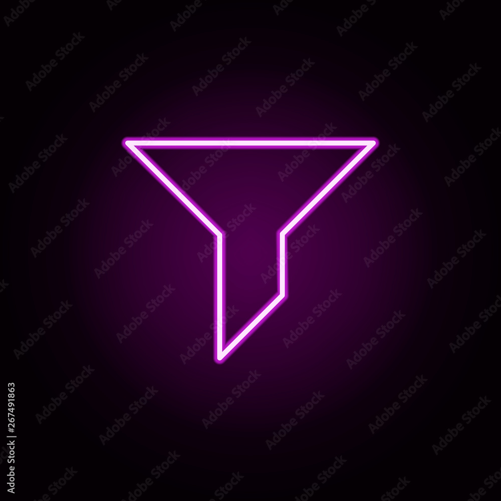 Poster filter neon icon. elements of minimal universal theme set. simple icon for websites, web design, mob