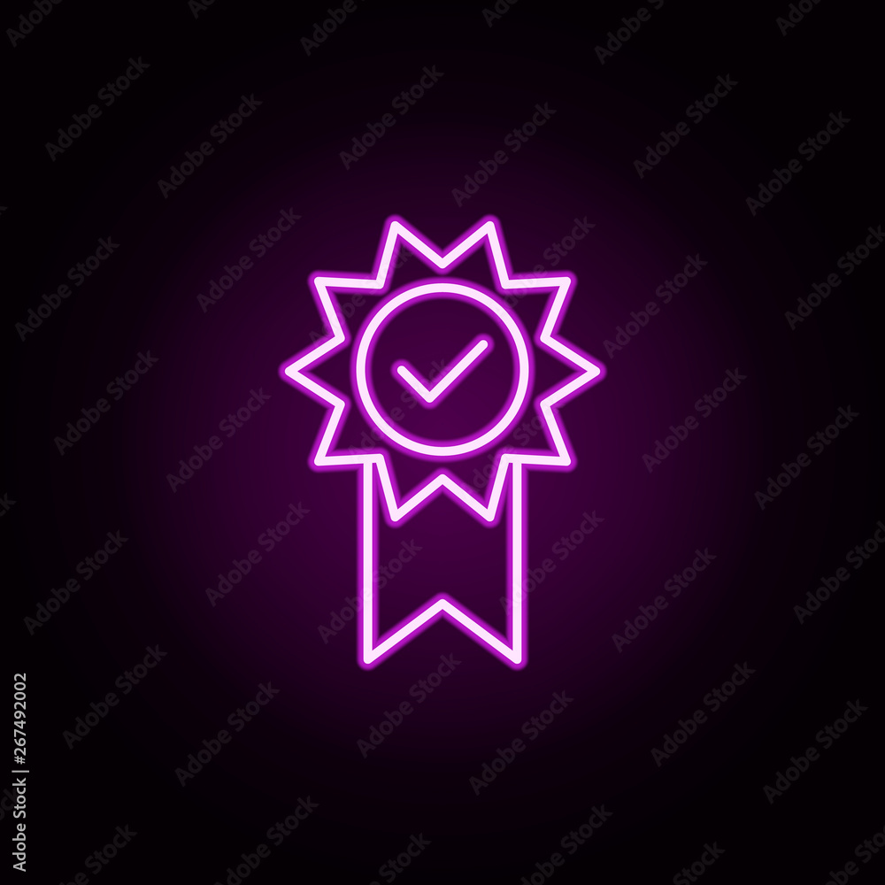 Poster quality neon icon. elements of minimal universal theme set. simple icon for websites, web design, mo