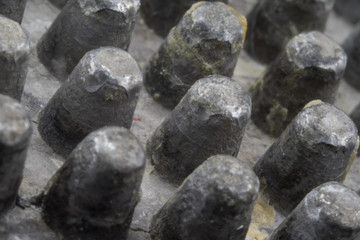 Macro of Spikes on Garlic Press at an Angle