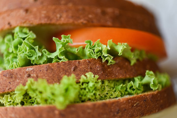 Burger bread close-up home made delicious tasty food