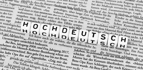 Fototapeta premium Hochdeutsch