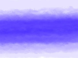 Watercolor brushing abstract. Digital art blue color painting from dark to light