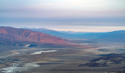 The vivid landscape scenery of Death Valley is an ad for tourism