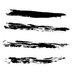 Ink vector brush strokes background. Vector illustration. Grunge texture.