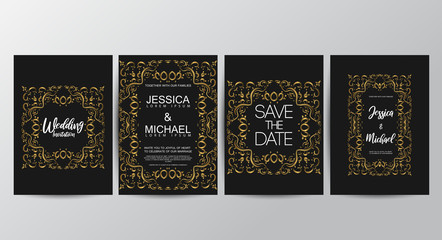 Premium luxury wedding invitation cards