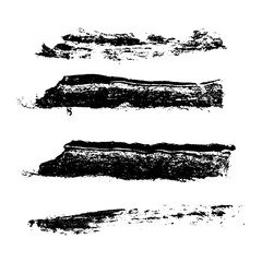 Ink vector brush strokes background. Vector illustration. Grunge texture.