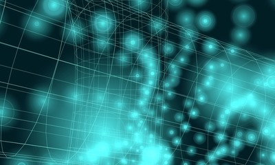 Awesome abstract blur background. Light waves. 3D rendering