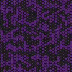 Military camouflage seamless pattern, purple monochrome. Vector
