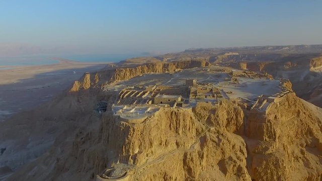 Pull Back from the Masada fortress with Vertigo Effect