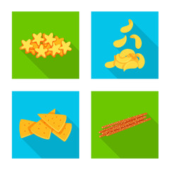 Isolated object of Oktoberfest and bar sign. Collection of Oktoberfest and cooking stock symbol for web.