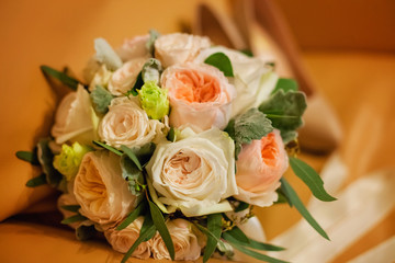 bouquet of white roses