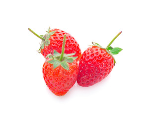 Strawberry isolated on white background. Clipping Path