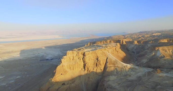 Around the Masada Mountain by the Dead Sea