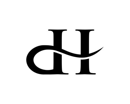 dh hd 2 letter logo