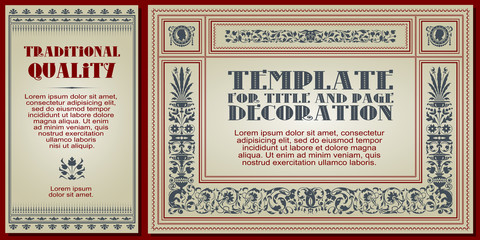 Happy holiday. Template flyer, invitations or greeting cards.