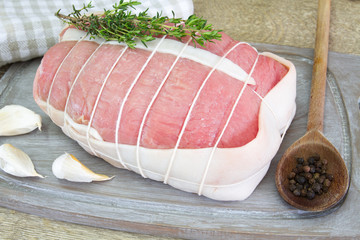 rôti de veau cru