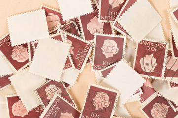 THE NETHERLANDS 1970: A collection of stamps printed in the Netherlands showing queen Juliana,...