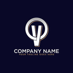 Fototapeta premium OV initial name logo , trending vector, this logo can used sport, real estate, construction etc