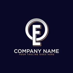 OE initial name logo , trending vector, this logo can used sport, real estate, construction etc