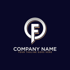 OF initial name logo , trending vector, this logo can used sport, real estate, construction etc