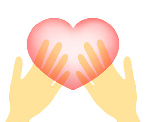 手の上のハート