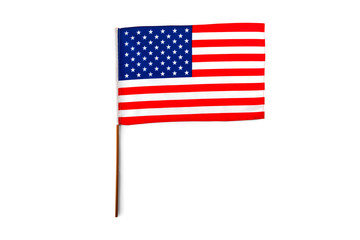 American flag on a white background