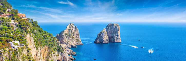 Faraglioni Rocks near Capri Island, Italy