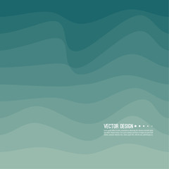 Distorted wave colorful texture. Abstract dynamical rippled surface. Vector stripe deformation background. Transition and gradation of color.