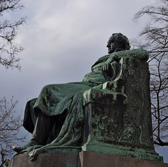 Fototapeta premium Sculpture of Goethe in Vienna.