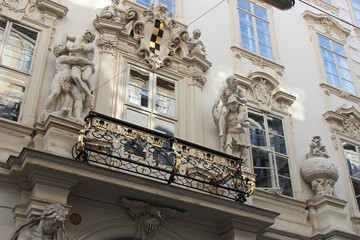 baroque mansion (neupauer breuner) in vienna (austria)
