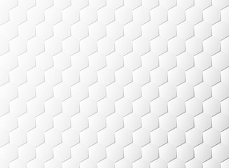 Abstract hexagon pattern white paper cut design decoration background. illustration vector eps10