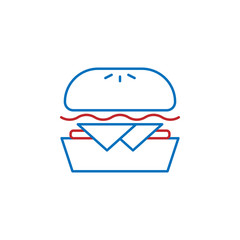 USA, beef icon. Element of USA culture icon. Thin line icon for website design and development, app development. Premium icon