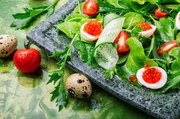 Salad with vegetables and greens