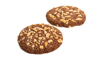 american cookies with nuts isolated