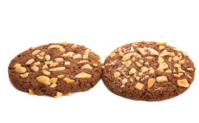 american cookies with nuts isolated