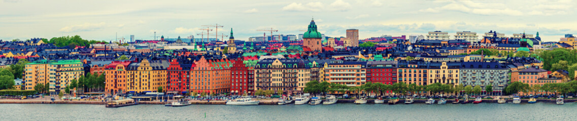 Fototapeta premium Widok na miasto Sztokholm