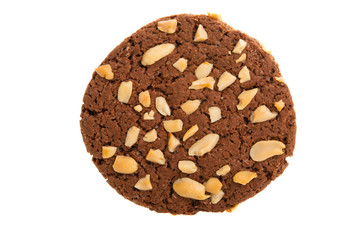 american cookies with nuts isolated