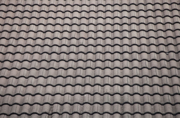 Black and white color of roof.